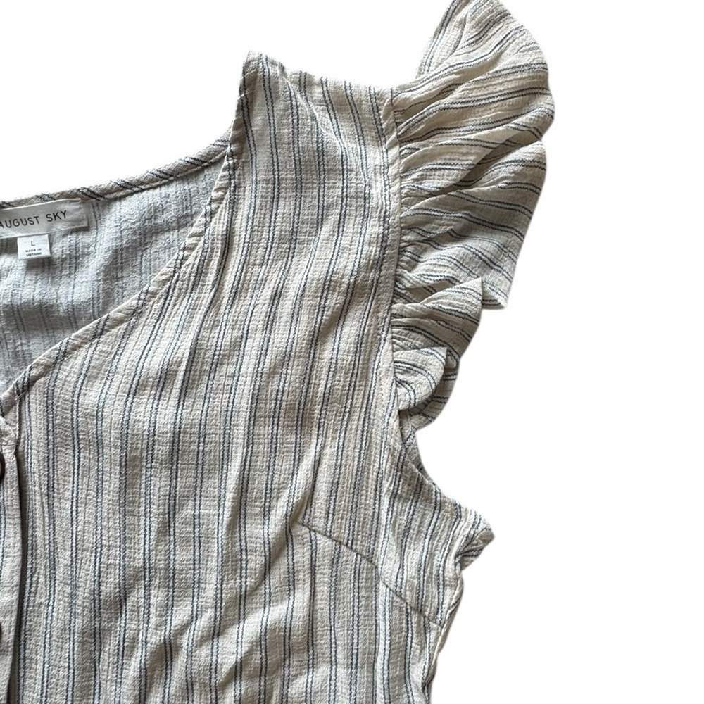 August Sky Striped Dress Size L - Picture 8 of 13